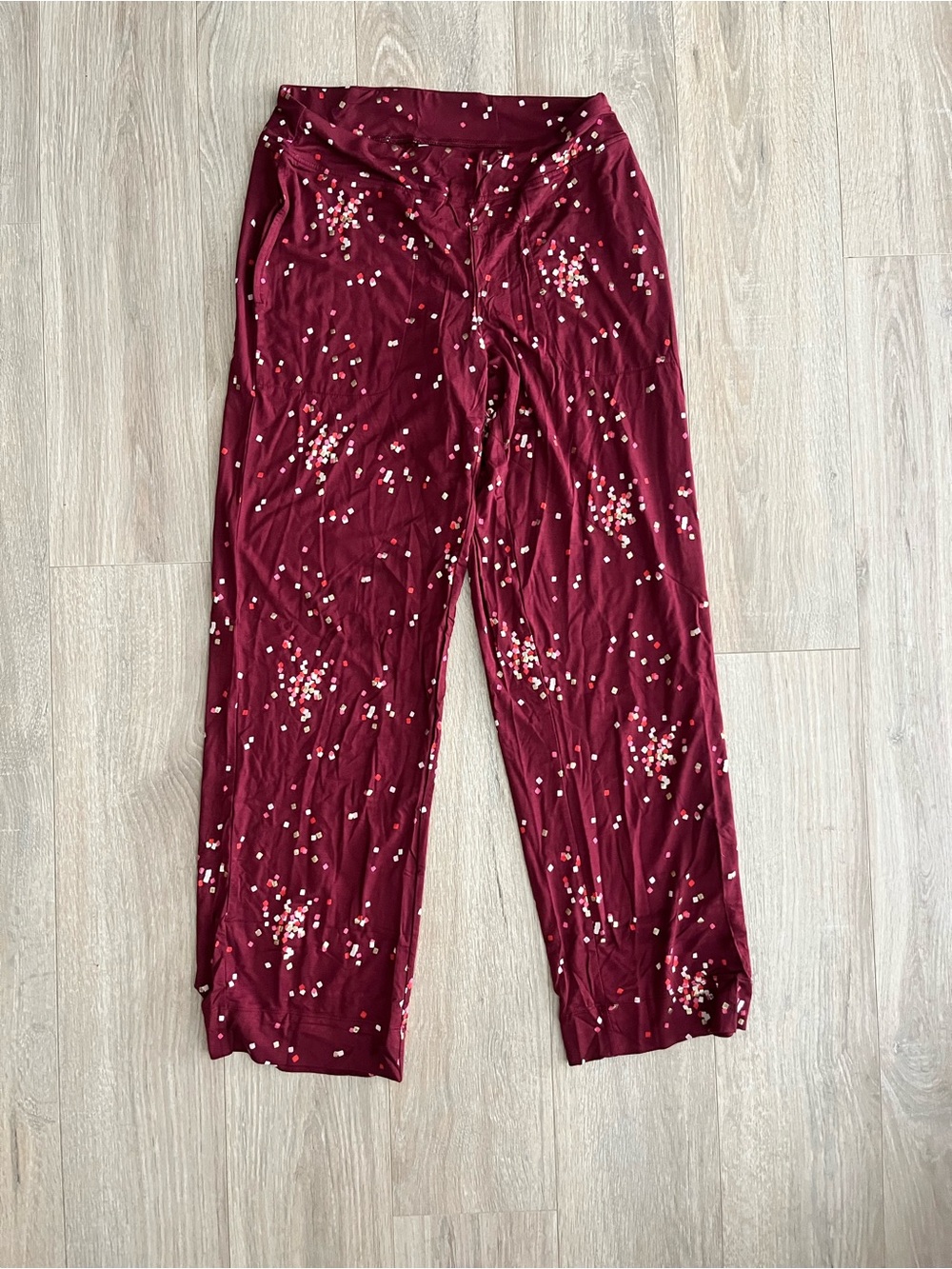 NWT SOMA Women’s Cool Nights Pajama Pants Scattered Squares Foil - Size XS